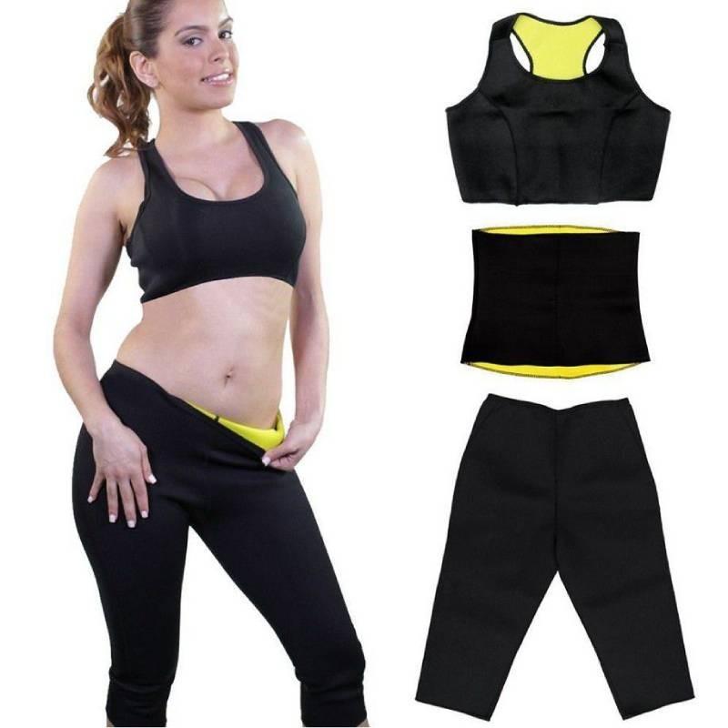 Neoprene Yoga Shorts With Waist Belt For Body Management And Shaping
