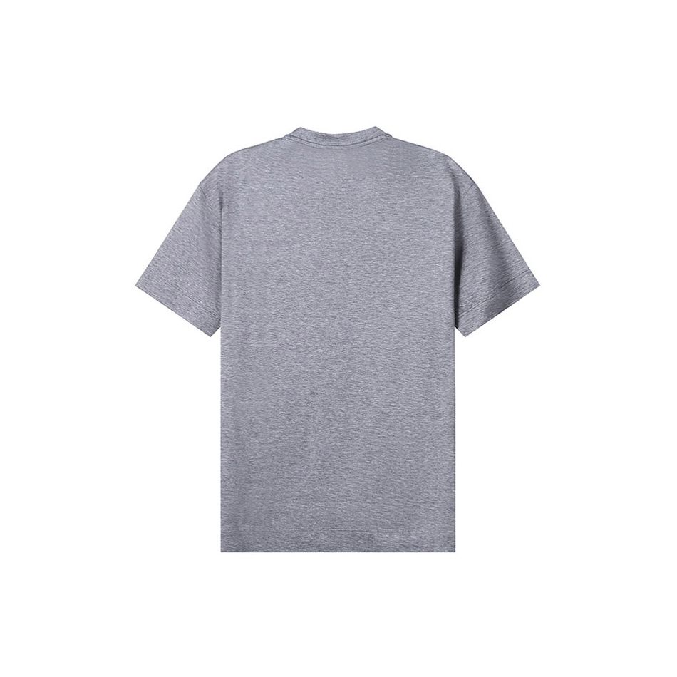 Emporio Armani Eagle Logo Lyocell Fiber Crew Neck Short Sleeve T-Shirt Men Tops Gray 3L1TCD-1JUVZ-0630