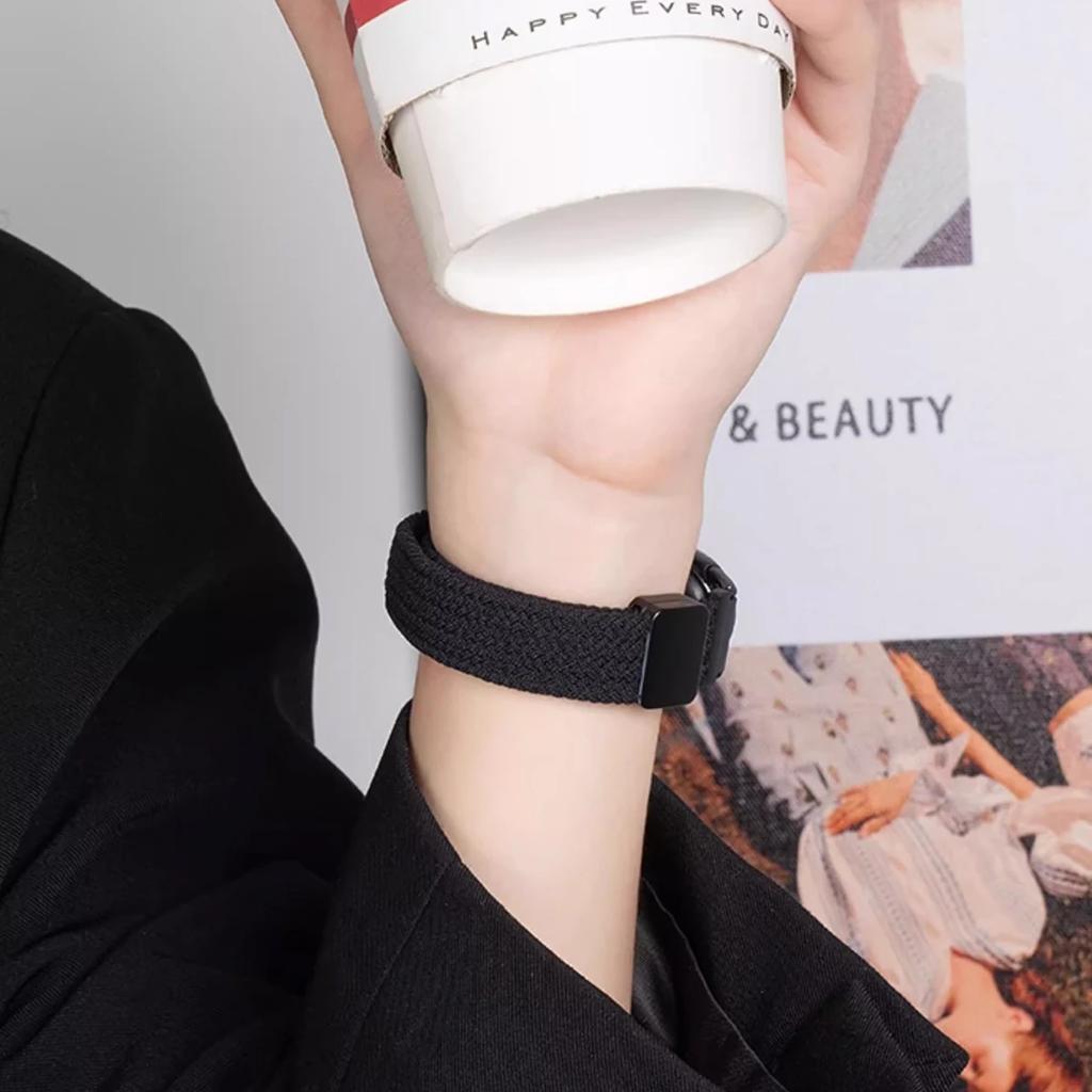 Loop Nylon Strap for Xiaomi Band 10 9 8 Adjustable Magnetic Buckle Bracelet Weave Band for Mi Band 10 9 8 NFC Sport Accessories