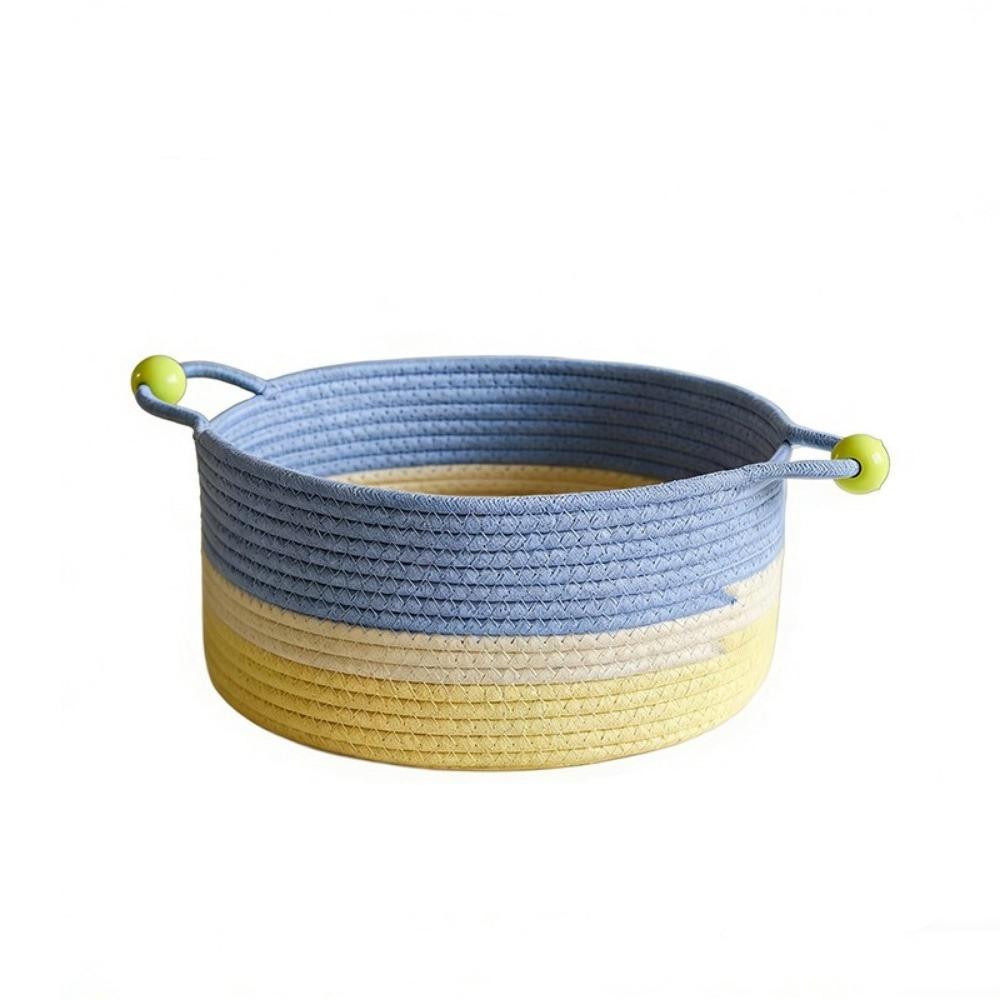 Large Capacity Cotton Rope Storage Box Handmade Desktop Organizer  Living Room