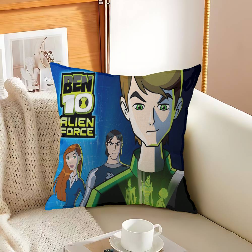 Anime B-Ben 10 Personalized Picture Text Home Decorative Pillows Household Gifts 45x45cm