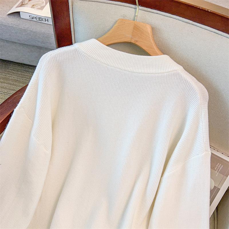Plus Size Women's Thick Knit Cardigan Sweater, Bust 150/160, Style 350-8037