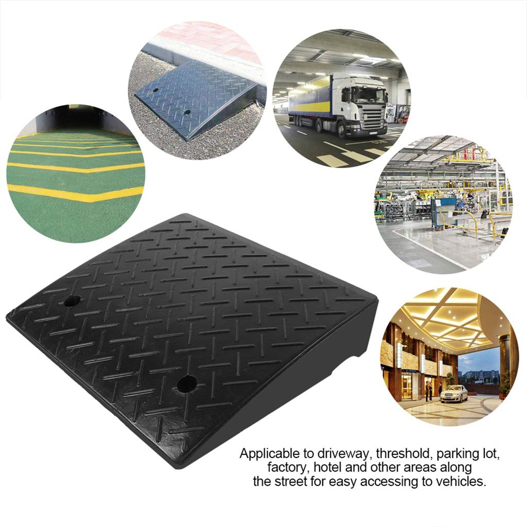 Heavy Duty Rubber Curb Ramps for Car Vehicle Motorbike Wheelchair Threshold Ramp Car Rubber Ramp Curb Ramp Rubber Curb Ramp