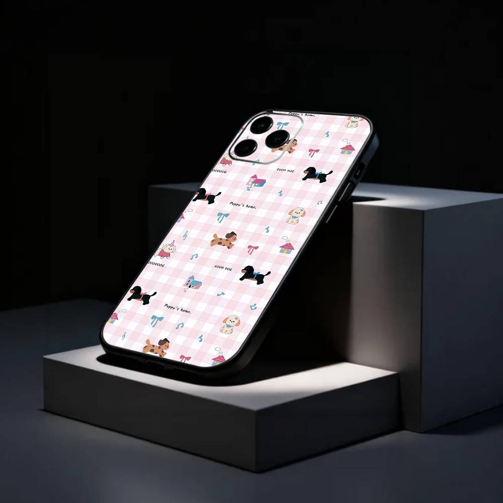C-Cute-Dachshund K-Kawai Phone Case Silicone Soft For IPhone 17 16 15 14 13 12 11 X XR Plus Pro Max Plus