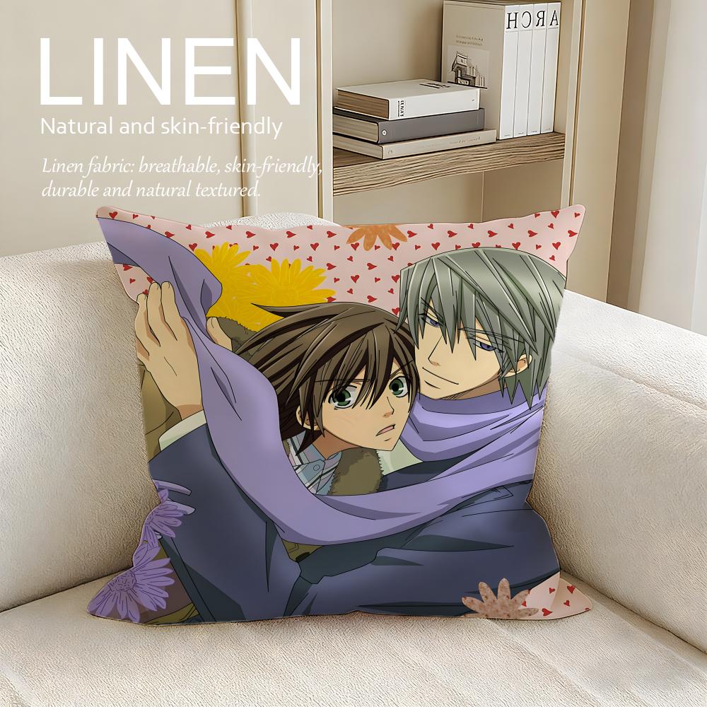 Anime Junjou Romantica Cushion Cover Pillowcase Set Pcs x x Breathable Washable Sofa Cushion Cover