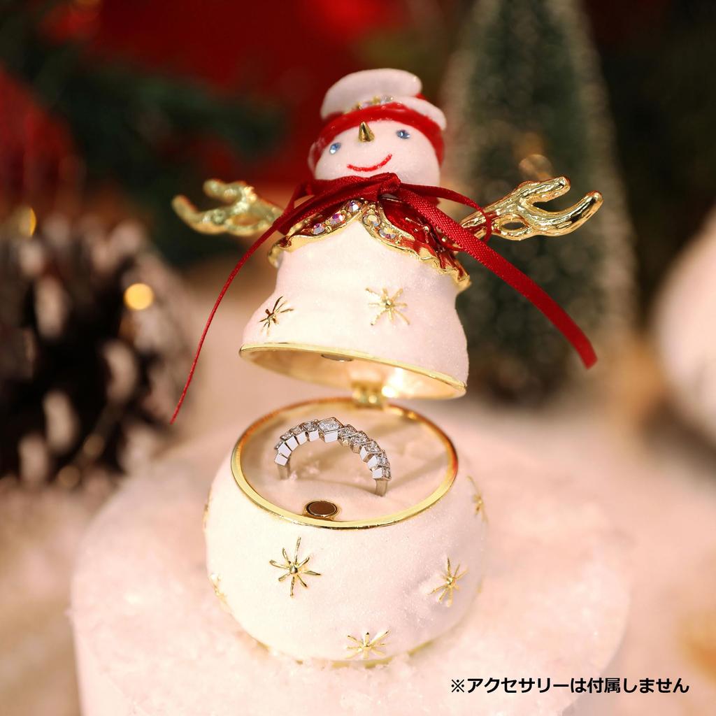 Snow Prism Snowman Christmas Gift Jewelry Box