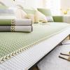 Cool Feeling Flower Slipcover Funda  Non-slip Ice Silk Sofa Cushion  Summer Home Couch Sofa Covers Mat