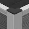 Raised Garden Bed Gray 75 X 30 X 22 Cm WPC and Aluminum