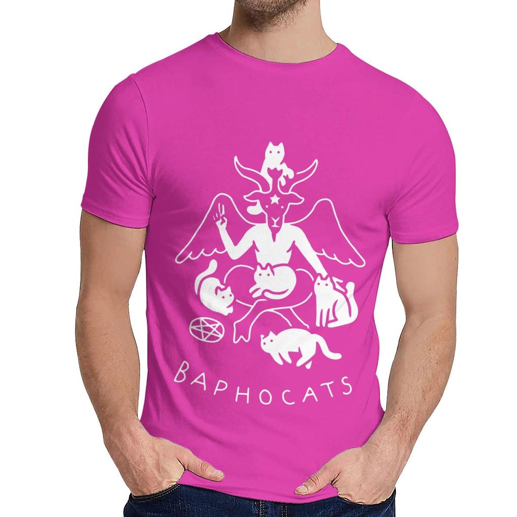 Crewneck Baphocats Baphomet Satan Demon Tee Shirt Summer Male Comfortable T Shirt Design For Unisex