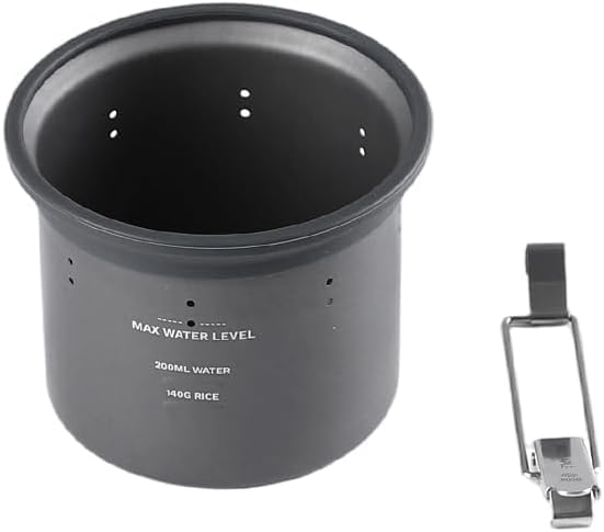 Fire-Maple G3 Pot Rice Cooker, 1-cup capacity, Aluminum Rice Cooker, Steam Cooking, Inner Pot, Camping, Outdoor Cooker, Solo Camping
