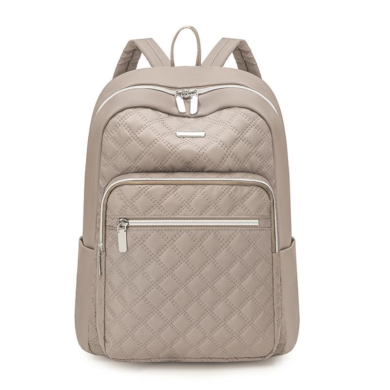 Quilted Women's Travel Backpack Large Capacity Schoolbag