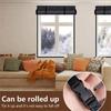 Noise Blocking Oxfords Fabric Rollable Window Cover Designed for Quiet Living Space with Roll Light Control