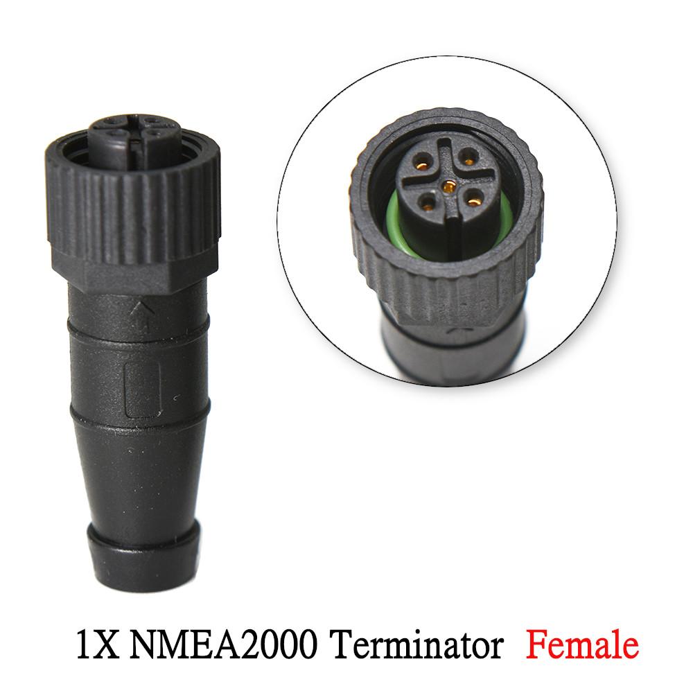 

NMEA 2000 Terminators Male Female 5 Pin Terminal Resistance Connector NMEA2000 IP67 Waterproof for Lowrance Networks