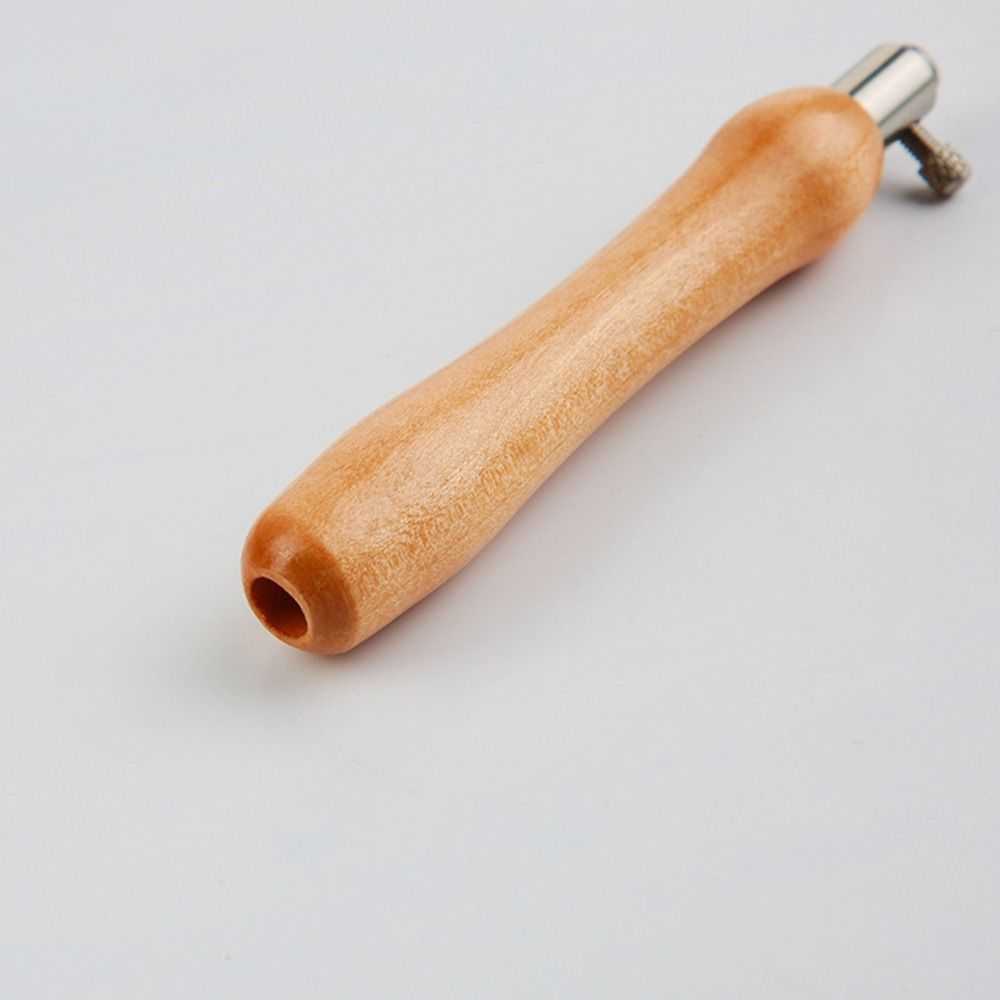 5Pcs 2.5mm/3.5mm/5mm Punch Needle Set Wooden Handle Adjustable Punch Stitching Kit DIY Embroidery Craft Tailors Awl Set