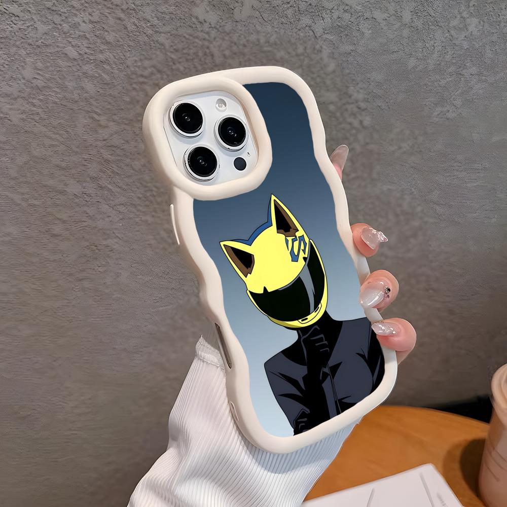 

Anime Durarara Phone Case for iPhone 17 16 15 14 13 12 11 Air Pro Max Plus White Soft TPU Wavy Edge Cover iPhone 13 Pro