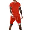 2023 Men's Summer Spliced Short-Sleeve Sports Casual Suit