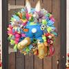 Garland Easter Rabbit Wreath Outdoor Courtyard Wall Props Decoration