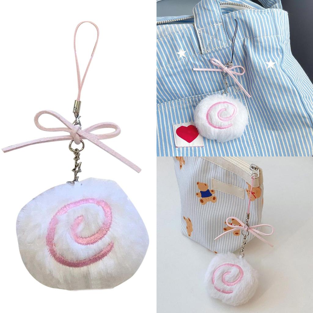 Handcrafted Fish Plate Keychain Pendant Lovely Fish Plate Phone Pendant Soft Bag Ornament Delicate Hangings Accessory