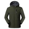 Spring and Autumn Men's Jacket, Men's Solid Color Outdoor Hooded Jacket