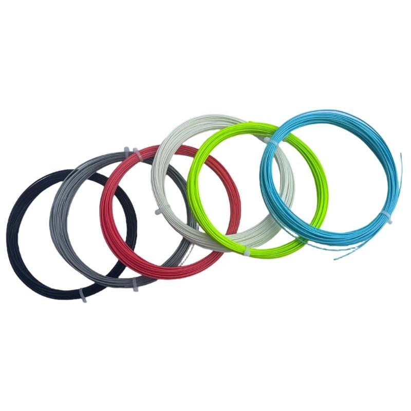 Polyester Tennis Trainning Sport Racket Bat String 1.25mm High Elastic Tennis Racket String for Daily Training