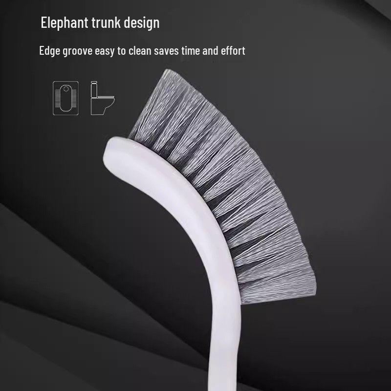 2-Pack Thickened Long Handle Toilet Brush with Soft Bristles for Bathroom Cleaning