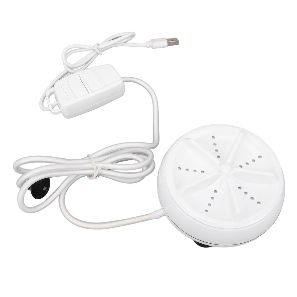 Ultraschallwaschmaschine USB Tragbare Turbinenreinigung 4 Stufen Fernbedienung Weiß