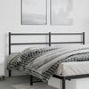 VidaXL Black Metal Headboard 200 Cm 355403
