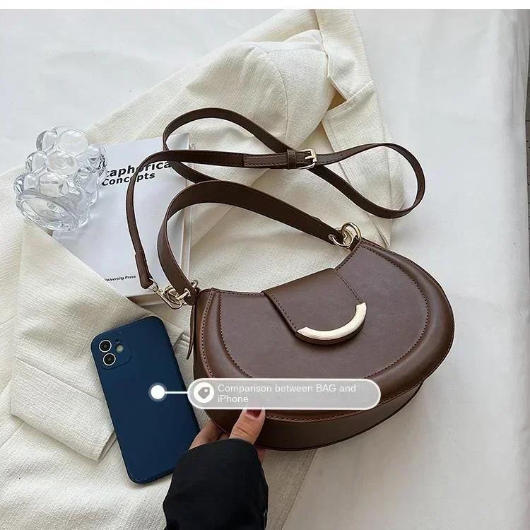 Shoulder Bags for Women 2026 Designer Brand Trend Leather Small Underarm Crossbody Handbags Women Purses Bags