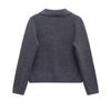 2025 Spring Women's Elegant Commuter POLO Collar Long-Sleeve Knit Cardigan