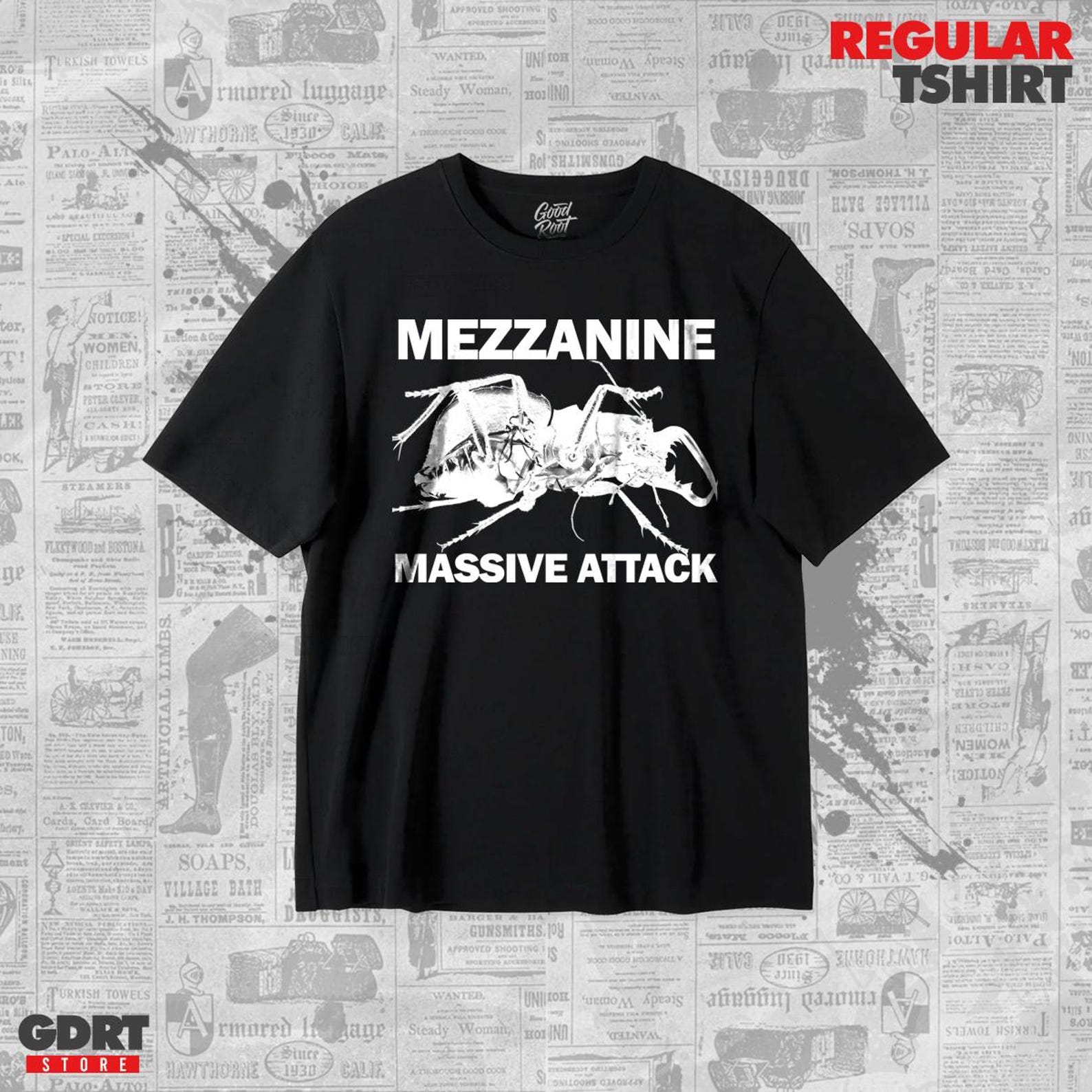 Massive Attack Vintage T shirt - Mezzanine - Unisex Heavy Shirt S