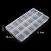 Transparent Storage Container Jewelry Box Clear Plastic Organizer Box Empty Earring Storage Organizer Display Case for Beads KTY