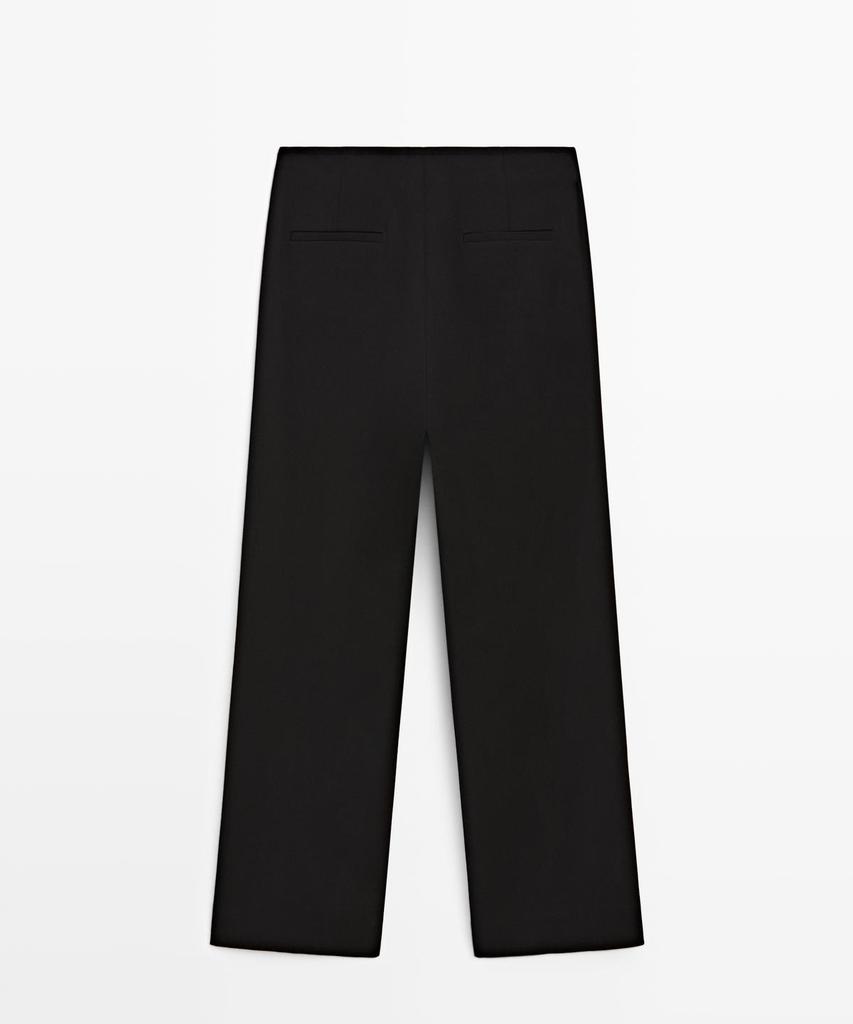 Masimodutti Button Detail Capri Pants