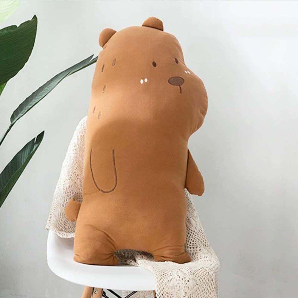 

Pillow Forest Ocean Animal Stuffed Animals Bear Plush Toys Whale Plush Doll Seabird Plush Pillow коричневый