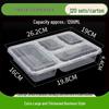 Disposable 4-Compartment Food Container