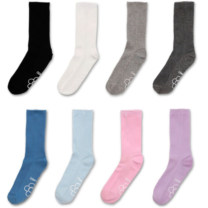 

MAC MOC [Пополнение] [НАБОР] Ssukssuk Нескользящие Всесезонные Повседневные Носки_Выберите 2 из 8 цветов Pink