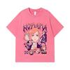 275 GSM Washed T-shirts 100% Cotton Jujutsu Kaisen V16 Nobara Print Unisex Heavy Cotton T Shirt