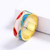 Exquisite 18k Gold Women's Ring Color Irregular Epoxy  Women's Ring Handmade Enamel Women's  Gift