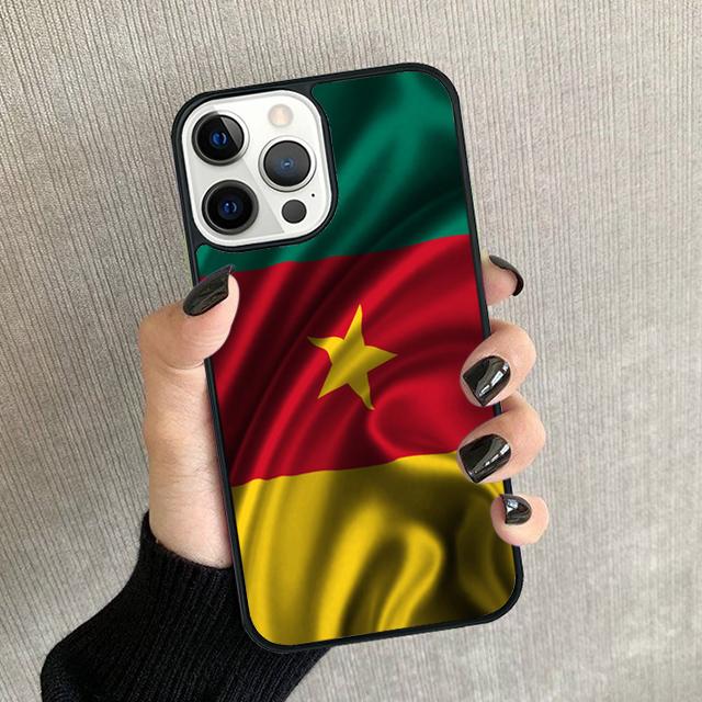 Republic of Cameroon Flag Phone Case For iPhone 17 Air 16 15 14 plus 11 12 13 Pro max Soft Bumper Shell Cover coque
