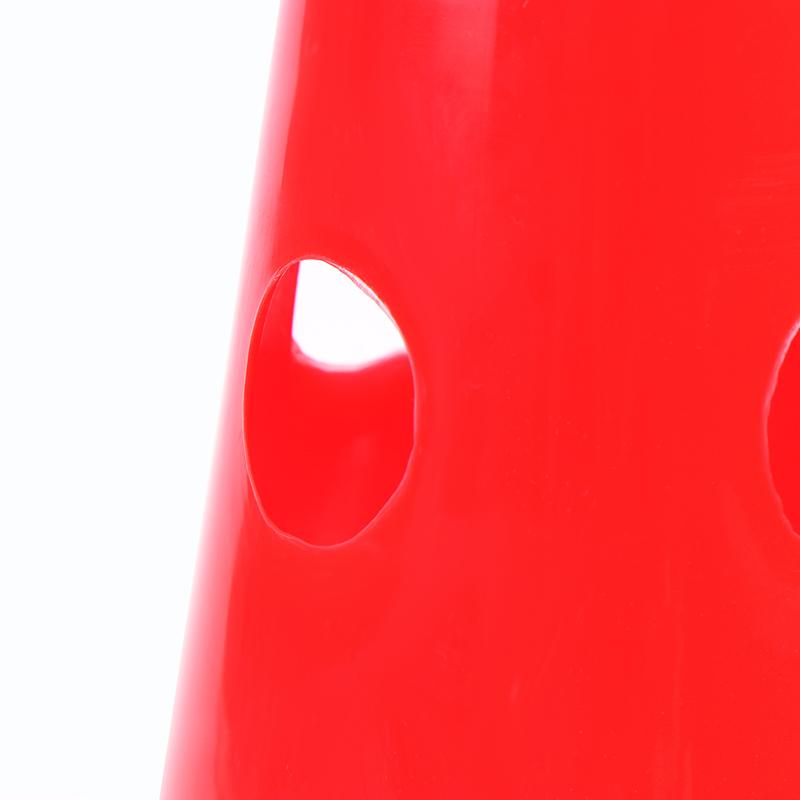 5Pcs 32Cm Barrier Football Road Flat Training Cone Perforated Sign Obstacles Road Cones Soccer Basketball Training Equipment