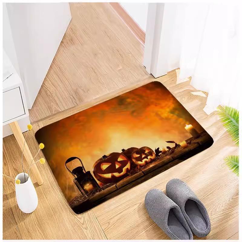 Cartoon Halloween Horror Floor Mat Restaurant Door Floor Mat Home Decoration Door Floor Mat Bathroom Toilet Floor Mat