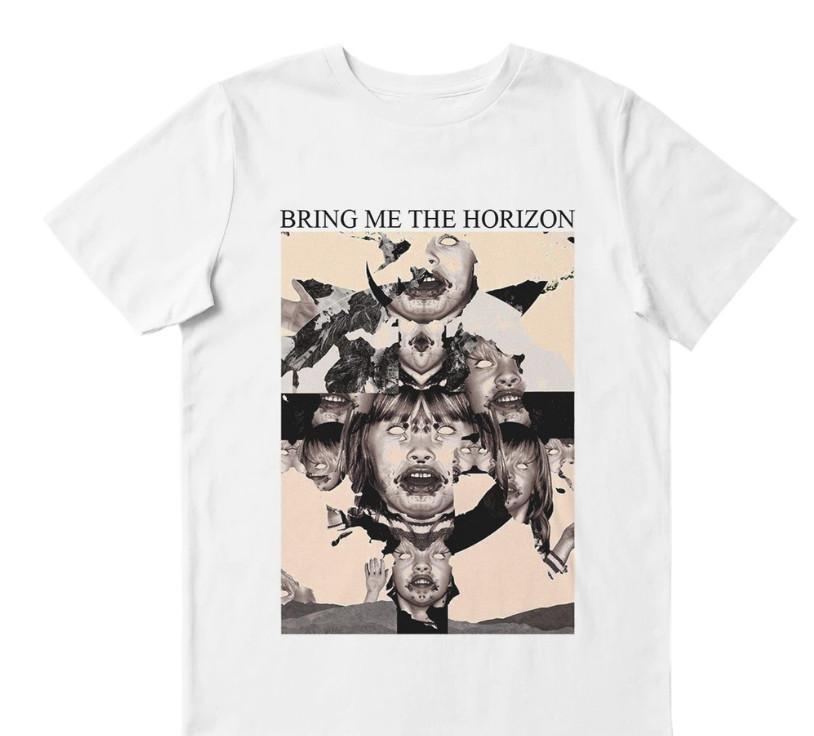 

Bring Me the Horizon band T-shirt White Cotton Unisex All Sizes JJ4796 Unisex T-Shirt S