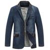 Men's Men's Denim Blazer Men's Large Size Fashion Small Suit