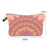 Cosmetic Bag Makeup Bag Waterproof Travel Toiletry Pouch Bag with Mandala Flowers Design