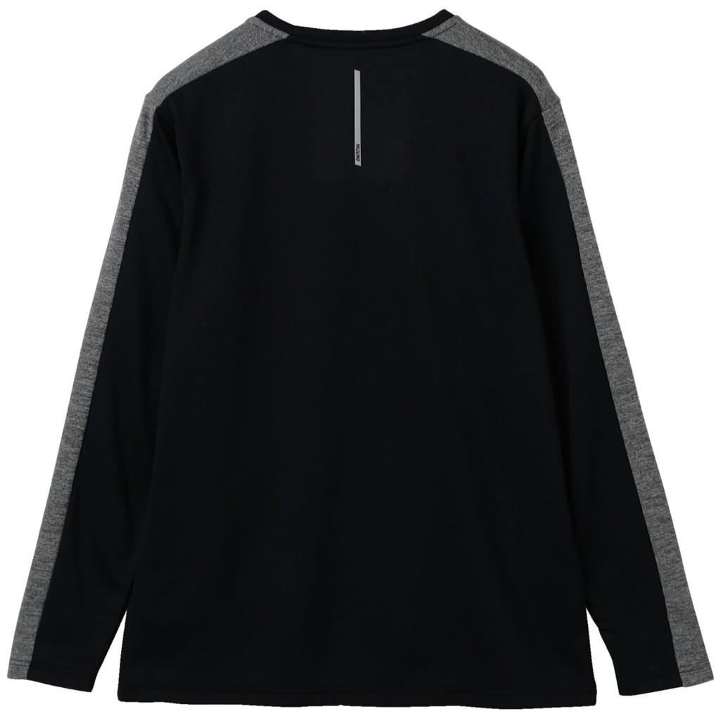 Simpleis Thermal Plus Dynamotion Size M Long-Sleeve Fleece-Lined Shirt, Fit, K2JACM47, Men's, Black,