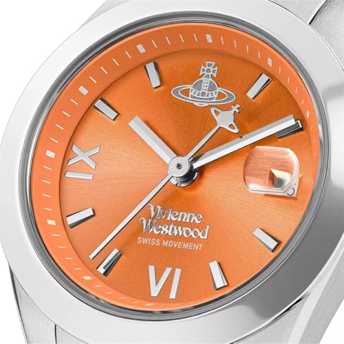 Vivienne Westwood VV292ORSL Women's Silver/Orange Watch [Parallel Import]