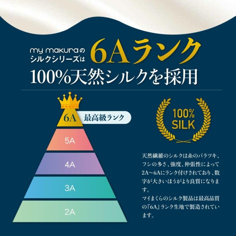 Silk Power Pillowcase with Rayon Backing Sleep Side [My Pillow, Specialist] Zipper, Reversible, Hair-Beautifying, 6A-Rank, All-Season, Anti-Static