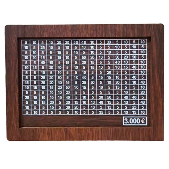 Wood Money Box with Counter Pen Large Capacity 1000/2000/3000/5000/10000 Euro Piggy Bank Coin Cash Container Kids Adults Money Saving Case Jar