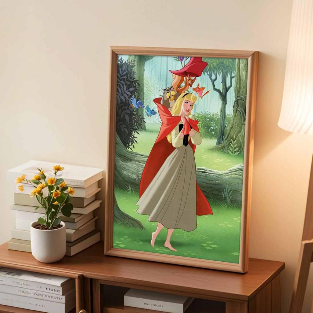 5D Diy Diamond Painting Princess Little Red Riding Hood Full Drill Rhinestones Mosaic Embroidery Handmade Products Home Decor Gift