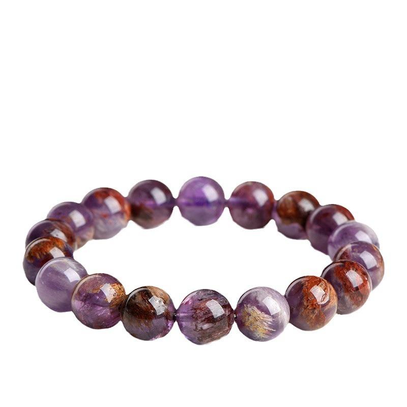 Natural Crystal Round Beads Beautiful Multicolor Beads Handmade Diy Bracelet Necklace Jewelry Handmade Beads Accessories