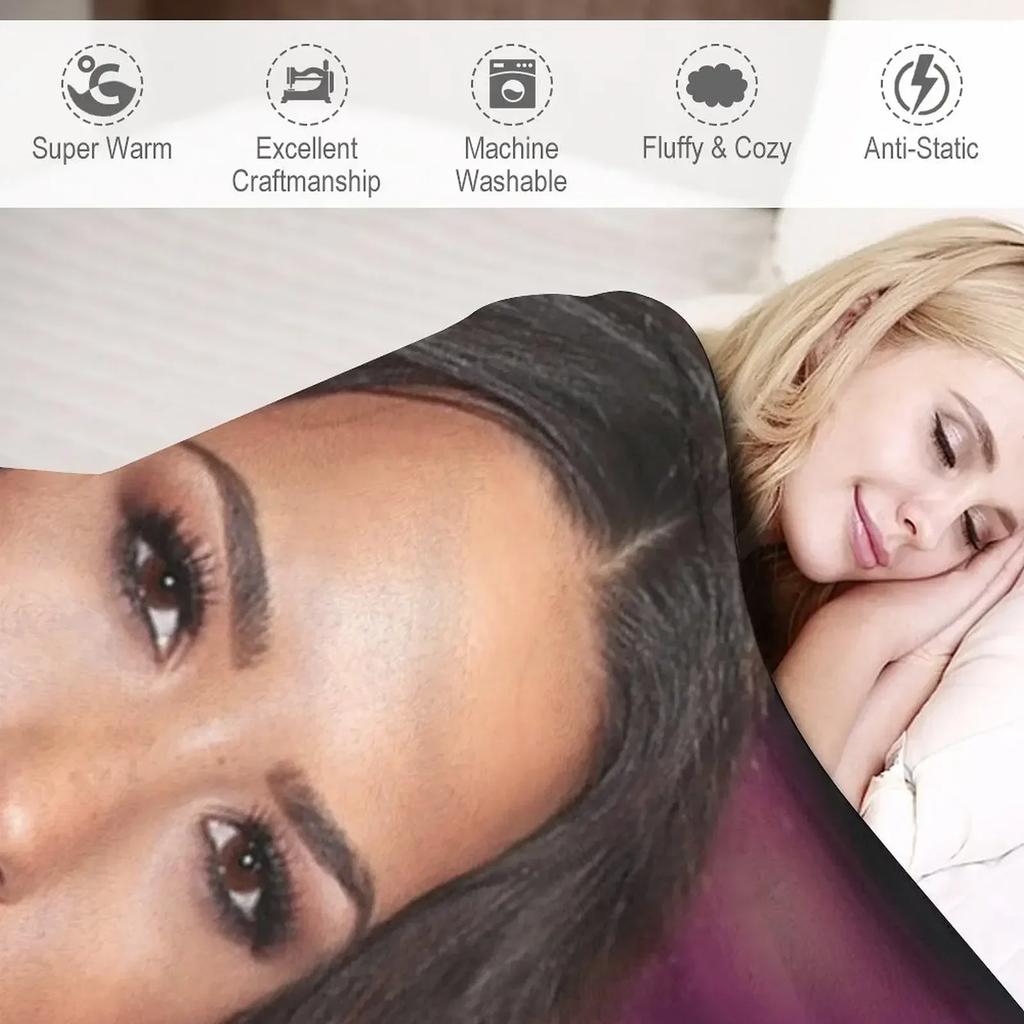 Demi Lovato Paired a Beige Lip Throw Blanket Blankets Sofas Of Decoration Funny Gift Luxury St Blankets